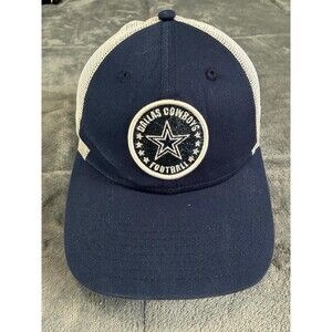 Dallas Cowboys New Era 9FORTY Women’s Trucker Hat Navy Mesh Glitter Logo Cap.